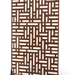 Metal Privacy Screen Freestanding Garden Divider