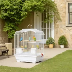Travel Bird Cage with Perches Swing and Bowls