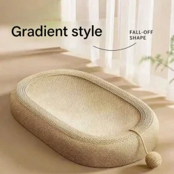 Durable Oval Cat Scratching Board And Bed