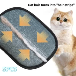 Double Sided Pet Hair Removal Gloves for Grooming