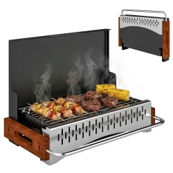 Portable Folding Charcoal Grill for Camping Picnic