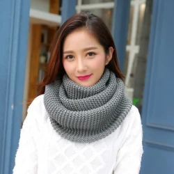 Super Chunky Infinity Knitted Circle Scarf