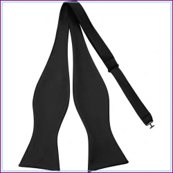 Men's Solid Self Tie Bowtie for Formal Events