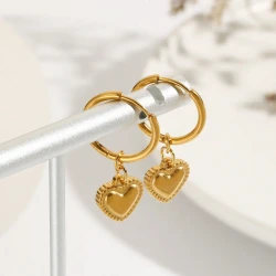 Heart Shaped Drop Earrings Perfect for Valentines