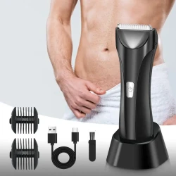 Mens USB Rechargeable 2-in-1 Body Trimmer Shaver