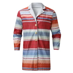 Winter Men's Wool Blend Casual Long Sleeve Coat