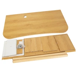 100cm Yellow Maple Computer Desk with Drawers and Cabinet