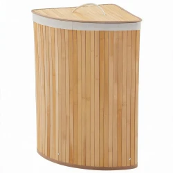 Bamboo Folding Laundry Basket with Large Capacity