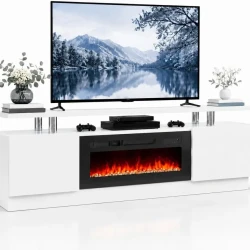 Electric Fireplace TV Stand with 30 Inch Heater