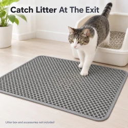 Honeycomb Double Layer Cat Litter Trapping Mat