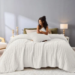 Luxury Velvet Twin Size Quilt Set Soft Comforter