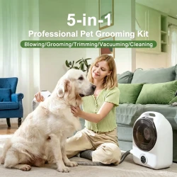 Professional 5-in-1 Pet Grooming Kit for Dogs Cats