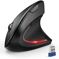 Ergonomic Wireless Vertical Mouse with Adjustable DPI