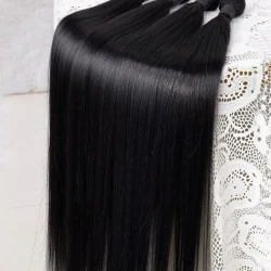 Bone Straight Brazilian Human Hair Bundle Extensions