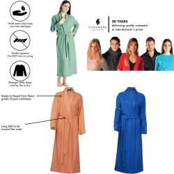 Luxurious Cashmere Women's Bathrobe for Ultimate Comfort