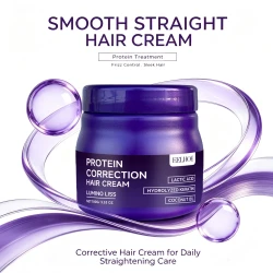 Protein Hair Straightening Cream with Silk Shine Technology