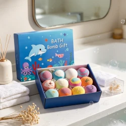 Kids Ocean Bath Toy Set with Moisturizing Balls