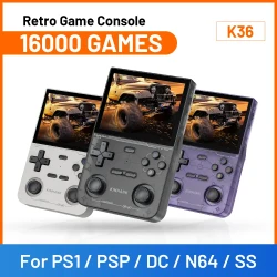 K36 Retro Handheld Game Console with 16000 Games