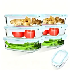Borosilicate Glass Food Storage Containers Set