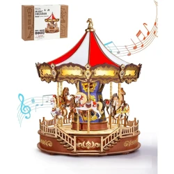 Classic Carousel DIY Music Box Puzzle Kit
