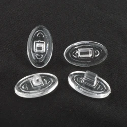 Silicone Eyeglass Nose Pads Comfortable Oval Support