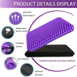 Comfortable Cooling Gel Seat Cushion for Relief
