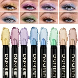 8 Piece Metallic Eyeshadow Stick Set