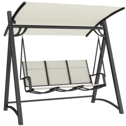 Outsunny 3 Seater Garden Swing Chair with Canopy