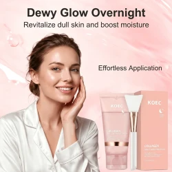 Collagen Night Wrapping Facial Mask with Brush