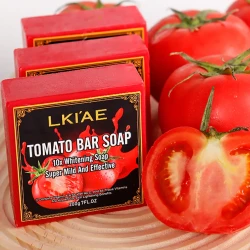 AILKE Organic Tomato Soap Bar for Skin Brightening