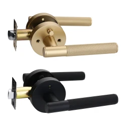 Viladepot Knurled Privacy Door Handle Lever