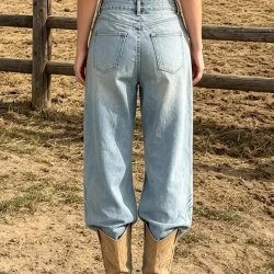 Anime Cool Street Style High Waist Denim Jeans